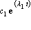 c[1]*exp(lambda[1]*t)