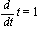 Diff(t, t) = 1