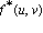 f^`*`*(u, v)