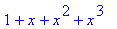 1+x+x^2+x^3