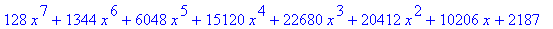 (256*x^8+3072*x^7+16128*x^6+48384*x^5+90720*x^4+108...