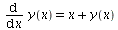 diff(y(x), x) = `+`(x, y(x))