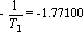-1/T[1] = -Float(1771, -3)