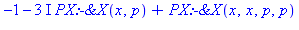 -1-3*I*PX:-`&X`(x, p)+PX:-`&X`(x, x, p, p)