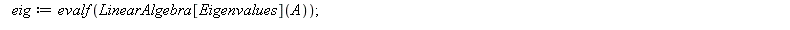 Gerschgorin := proc (A::Matrix) local Delta, m, n, AA, R, C, i, c, eig, P, Plt; Delta := proc (i, j) if i = j then 0 else 1 end if end proc; m, n := LinearAlgebra[Dimension](A); AA := Matrix(m, n, pro...