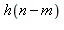 h(n-m)