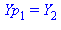 Yp[1] = Y[2]