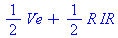 1/2*Ve+1/2*R*IR