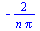 `+`(`-`(`/`(`*`(2), `*`(n, `*`(Pi)))))
