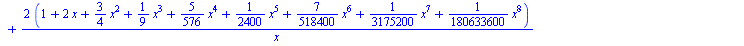 `+`(`*`(`^`(x, 2), `*`(`+`(`-`(2), `-`(`*`(3, `*`(x))), `-`(`*`(`/`(8, 9), `*`(`^`(x, 2)))), `-`(`*`(`/`(95, 864), `*`(`^`(x, 3)))), `-`(`*`(`/`(107, 14400), `*`(`^`(x, 4)))), `-`(`*`(`/`(91, 288000),...