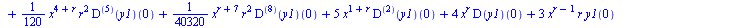 `+`(`-`(`*`(`/`(1, 720), `*`(`^`(x, `+`(r, 7)), `*`(((`@@`(D, 6))(y1))(0))))), `*`(`/`(7, 6), `*`(`^`(x, `+`(3, r)), `*`(((`@@`(D, 4))(y1))(0)))), `*`(3, `*`(`^`(x, `+`(r, 2)), `*`(((`@@`(D, 3))(y1))(...
