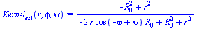 `/`(`*`(`+`(`-`(`*`(`^`(R[0], 2))), `*`(`^`(r, 2)))), `*`(`+`(`-`(`*`(2, `*`(r, `*`(cos(`+`(`-`(`ϕ`), psi)), `*`(R[0]))))), `*`(`^`(R[0], 2)), `*`(`^`(r, 2)))))