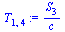 `:=`(T[1, 4], `/`(`*`(S[3]), `*`(c)))