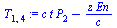 `:=`(T[1, 4], `+`(`*`(c, `*`(t, `*`(P[2]))), `-`(`/`(`*`(z, `*`(En)), `*`(c)))))