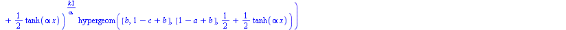 `:=`(psi(x), `*`(`^`(`*`(`+`(`/`(1, 2), `-`(`*`(`/`(1, 2), `*`(tanh(`*`(alpha, `*`(x))))))), `*`(`+`(`-`(`/`(1, 2)), `-`(`*`(`/`(1, 2), `*`(tanh(`*`(alpha, `*`(x))))))))), `+`(`-`(`/`(`*`(`+`(`*`(`/`(...