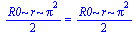 `+`(`/`(`*`(R0, `*`(r, `*`(`^`(Pi, 2)))), `*`(2))) = `+`(`/`(`*`(R0, `*`(r, `*`(`^`(Pi, 2)))), `*`(2)))