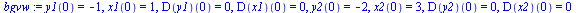 `:=`(bgvw, y1(0) = -1, x1(0) = 1, (D(y1))(0) = 0, (D(x1))(0) = 0, y2(0) = -2, x2(0) = 3, (D(y2))(0) = 0, (D(x2))(0) = 0)
