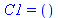 C1 = 