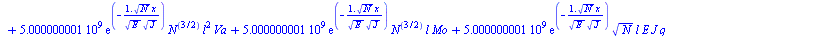 Typesetting:-mprintslash([`:=`(y(x), `+`(`/`(`*`(0.1000000000e-9, `*`(`+`(`*`(5000000001., `*`(exp(`/`(`*`(`^`(N, `/`(1, 2)), `*`(x)), `*`(`^`(E, `/`(1, 2)), `*`(`^`(J, `/`(1, 2)))))), `*`(`^`(N, `/`(...
