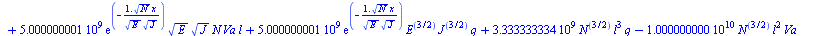 Typesetting:-mprintslash([`:=`(y(x), `+`(`/`(`*`(0.1000000000e-9, `*`(`+`(`*`(5000000001., `*`(exp(`/`(`*`(`^`(N, `/`(1, 2)), `*`(x)), `*`(`^`(E, `/`(1, 2)), `*`(`^`(J, `/`(1, 2)))))), `*`(`^`(N, `/`(...