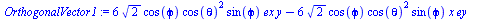 `+`(`*`(6, `*`(`^`(2, `/`(1, 2)), `*`(cos(phi), `*`(`^`(cos(theta), 2), `*`(sin(phi), `*`(ex, `*`(y))))))), `-`(`*`(6, `*`(`^`(2, `/`(1, 2)), `*`(cos(phi), `*`(`^`(cos(theta), 2), `*`(sin(phi), `*`(x,...