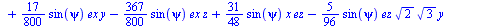 `+`(`-`(`*`(`/`(5, 144), `*`(epsi, `*`(x, `*`(`^`(2, `/`(1, 2)), `*`(`^`(3, `/`(1, 2)))))))), `-`(`*`(`/`(17, 1200), `*`(epsi, `*`(y)))), `*`(`/`(367, 1200), `*`(epsi, `*`(z))), `*`(`/`(31, 48), `*`(s...