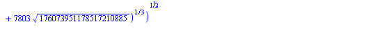`+`(`-`(`/`(61, 170)), `*`(`/`(1, 680), `*`(`^`(2, `/`(1, 2)), `*`(`^`(`/`(`*`(`+`(`*`(48456, `*`(`^`(`+`(134802424991908, `*`(7803, `*`(`^`(176073951178517210885, `/`(1, 2))))), `/`(1, 3)))), `*`(`^`...
