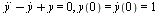 `+`(diff(y(t), t, t), `-`(diff(y(t), t)), y(t)) = 0, `and`(y(0) = (D(y))(0), (D(y))(0) = 1)