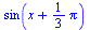 sin(`+`(x, `*`(`/`(1, 3), `*`(Pi))))