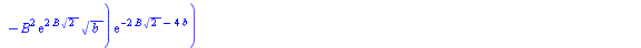 `:=`(D(b)[B], `+`(`*`(`/`(1, 2), `*`(`/`(`*`(`+`(`*`(4, `*`(exp(`+`(`*`(2, `*`(B, `*`(`^`(2, `/`(1, 2))))), `*`(4, `*`(b)))), `*`(`^`(b, `/`(3, 2))))), `*`(`/`(3, 2), `*`(`*`(exp(`+`(`*`(2, `*`(B, `*`...