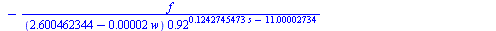 diff(p(s), s) = `+`(`/`(`*`(r), `*`(d)), `-`(`/`(`*`(0.1036221170e-1, `*`(f, `*`(s))), `*`(`+`(2.600462344, `-`(`*`(0.2e-4, `*`(w)))), `*`(`^`(.92, `+`(`*`(.1242745473, `*`(s)), `-`(11.00002734)))))))...