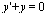`+`(diff(y(x), x), y(x)) = 0