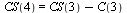 CS(4) = `+`(CS(3), `-`(C(3)))