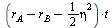 `*`(`+`(`-`(r[B]), r[A], `-`(`*`(`/`(1, 2), `*`(`^`(eta, 2))))), `*`(t))