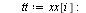 for i to `+`(`*`(`/`(1, 2), `*`(n))) do `:=`(tt, xx[i]); `:=`(xx[i], xx[`+`(n, `-`(i), 1)]); `:=`(xx[`+`(n, `-`(i), 1)], tt); `:=`(tt, yy[i]); `:=`(yy[i], yy[`+`(n, `-`(i), 1)]); `:=`(yy[`+`(n, `-`(i)...