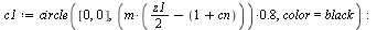 `:=`(c1, circle([0, 0], `+`(`*`(.8, `*`(m, `*`(`+`(`+`(`*`(`/`(1, 2), `*`(z1))), `+`(`-`(1), `-`(cn))))))), color = black)); -1