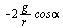 `+`(`-`(`/`(`*`(2, `*`(g, `*`(cos, `*`(alpha)))), `*`(r))))