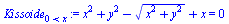 `:=`(Kissoide[`<`(0, x)], `+`(`*`(`^`(x, 2)), `*`(`^`(y, 2)), `-`(`*`(`^`(`+`(`*`(`^`(x, 2)), `*`(`^`(y, 2))), `/`(1, 2)))), x) = 0)