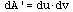diff(dA(x), x) = `*`(du, `*`(dv))
