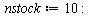 restart; 1; with(combinat); -1; `:=`(nstock, 10); -1; `:=`(P, 8); -1; nops(choose(nstock, P)); 1