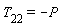 T[22] = -P