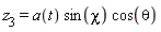 z[3] = a(t)*sin(chi)*cos(theta)
