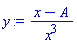 (x-A)/x^3