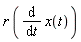 r*(diff(x(t), t))