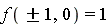f(`&+-`(1), 0) = 1